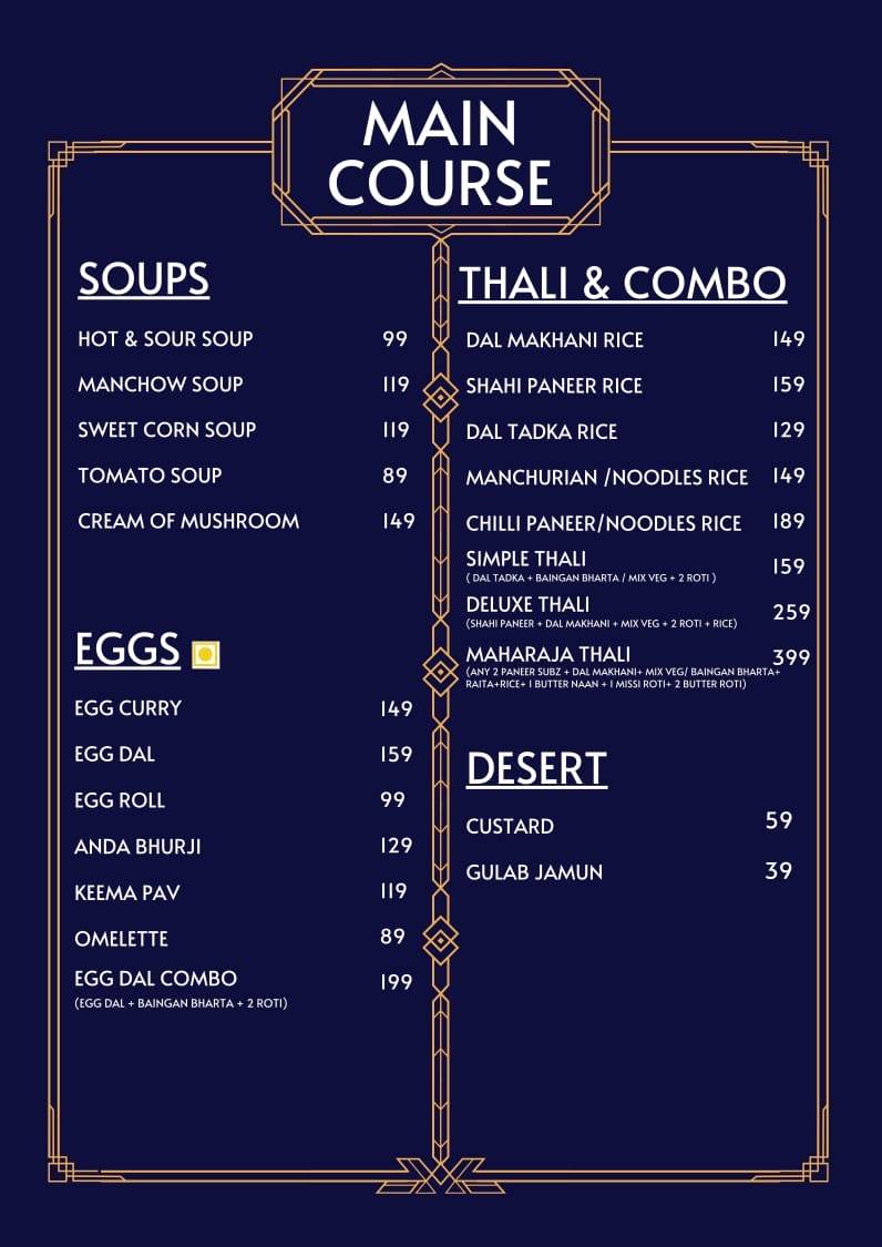 Masala Darbar menu