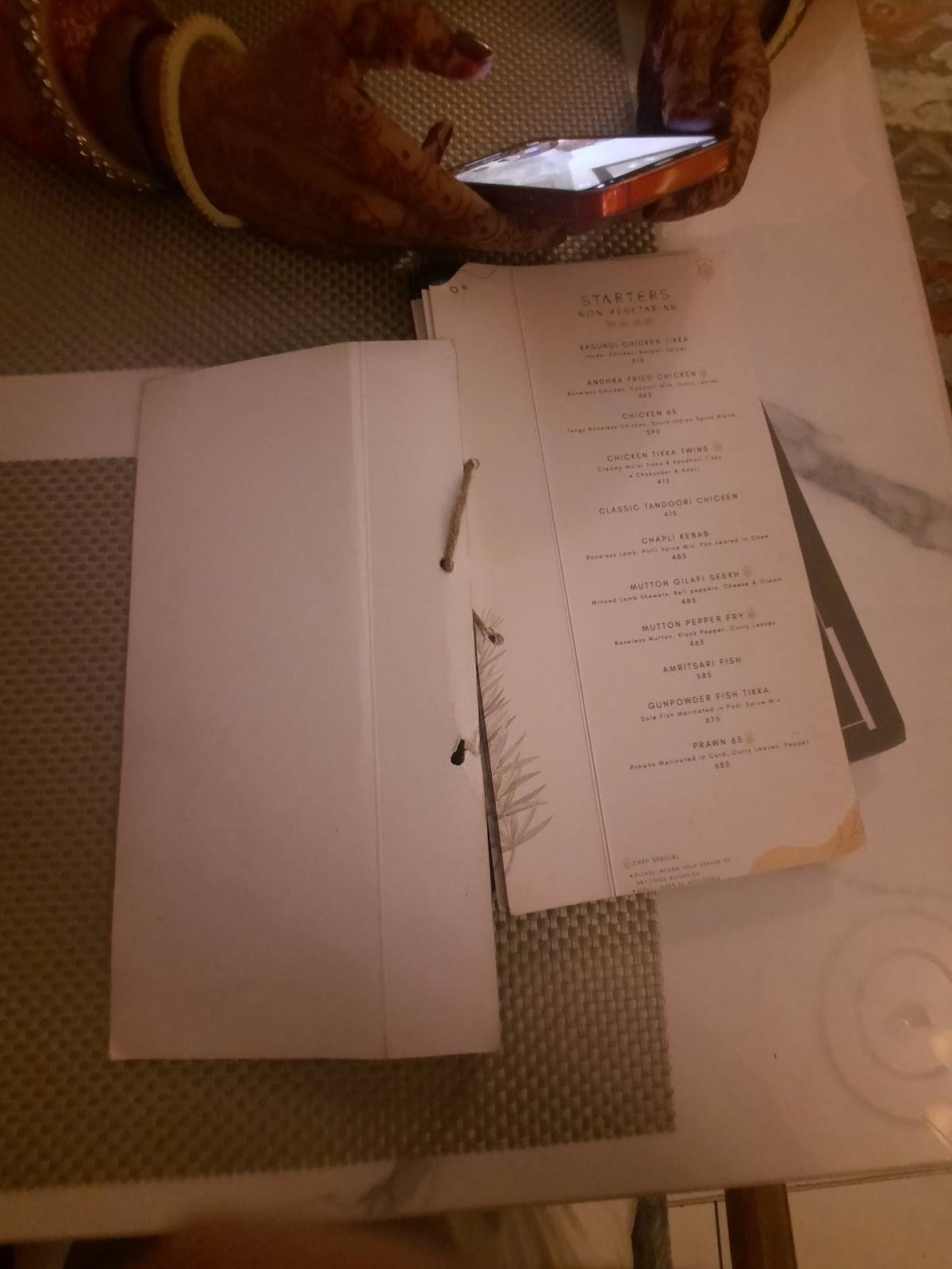 Masalchi menu