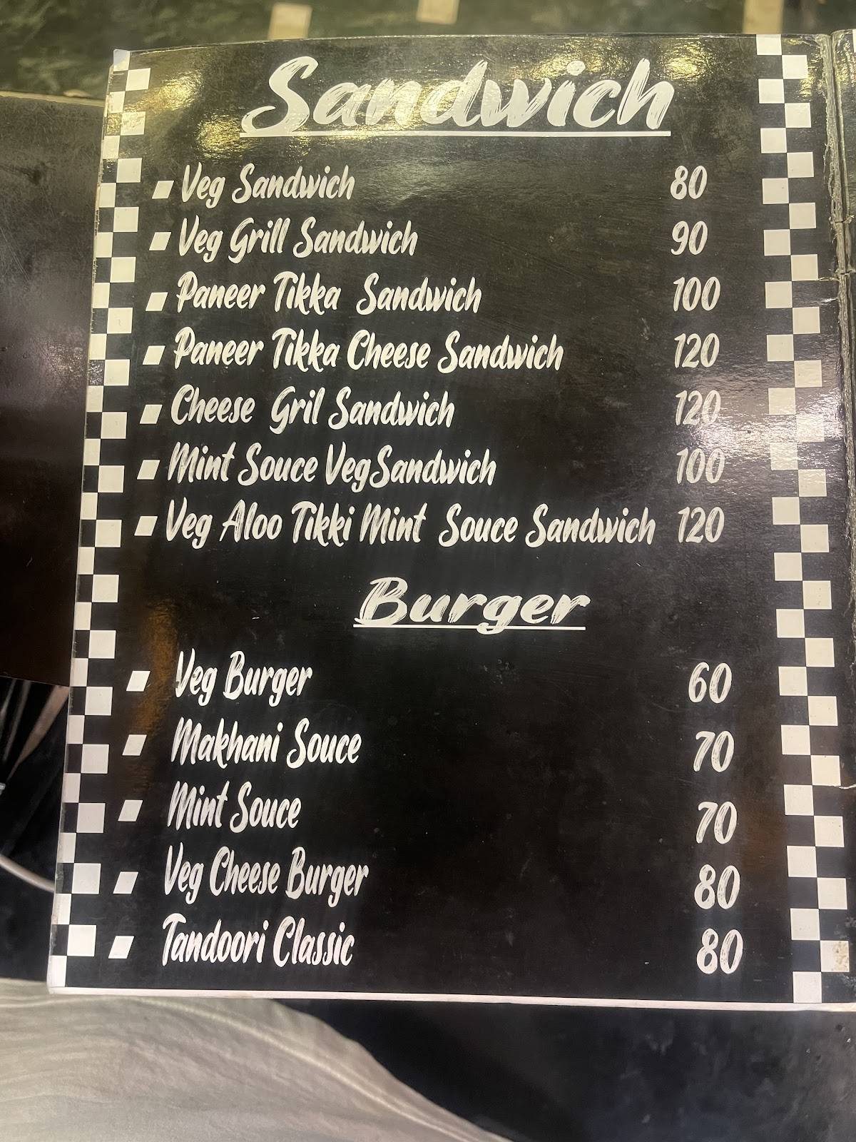 Master Chef menu