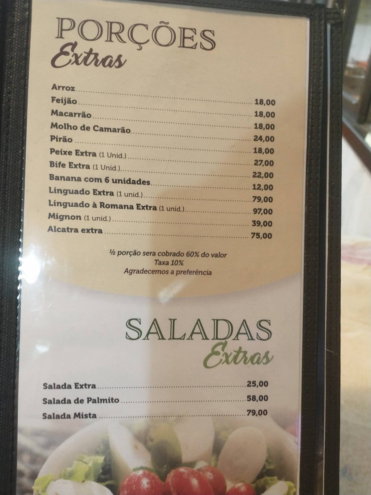 Restaurante Mariscão Matinhos cardápio