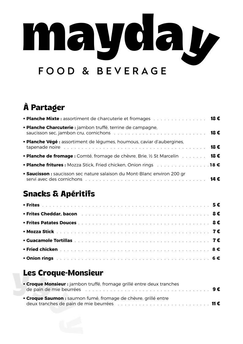Menu de Samké