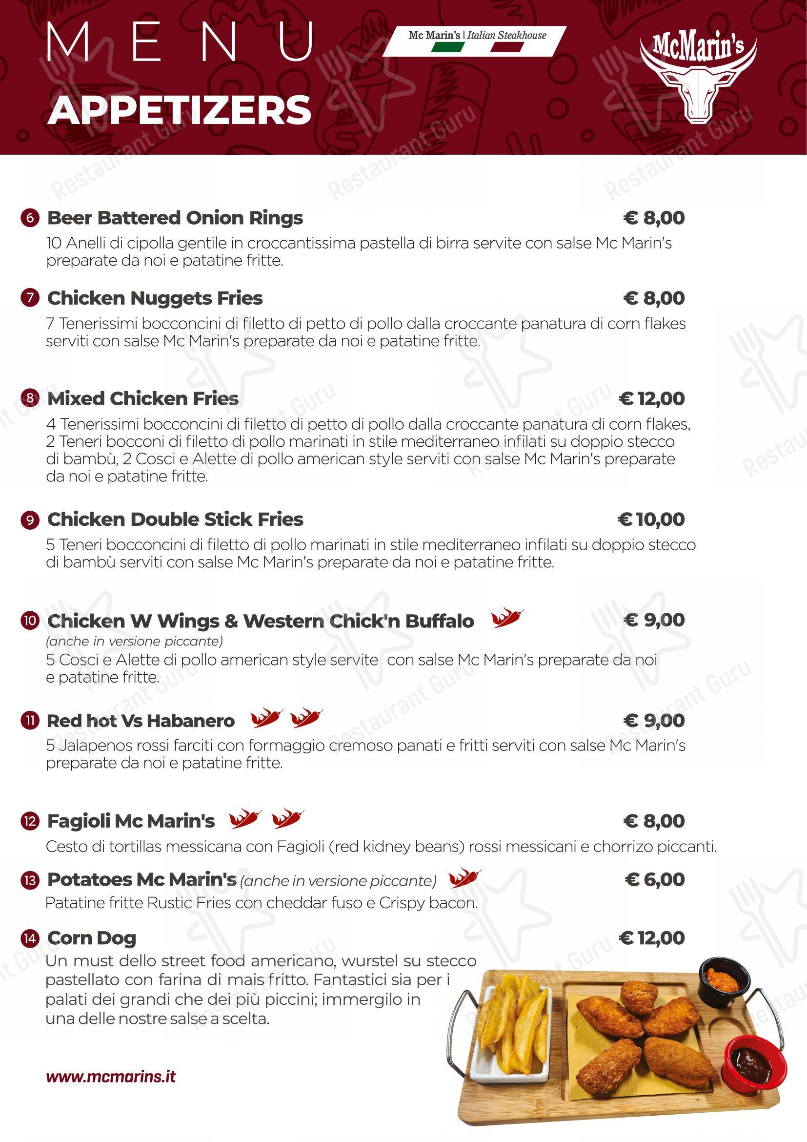 La Locanda Del Drago in Terni - Основное меню