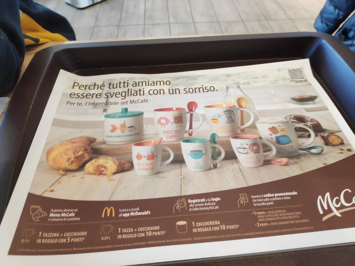Menu di McDonald's Foligno Via Fiamenga 