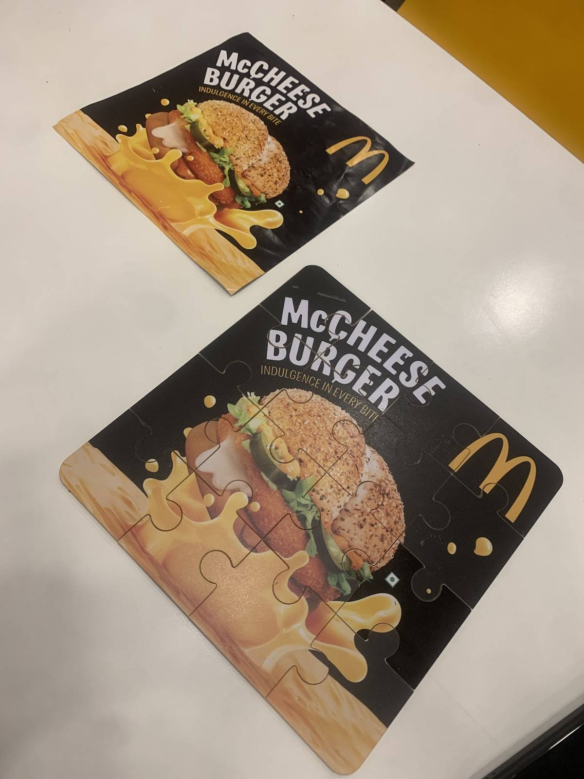 McDonald's menu