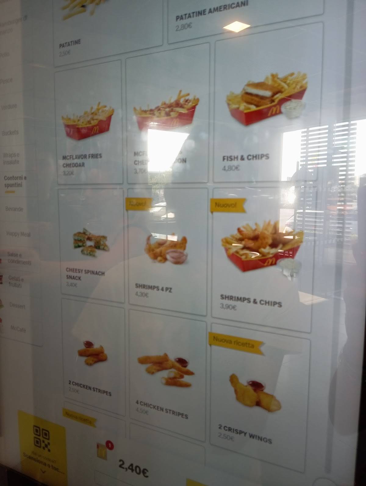 Menu di McDonald's 