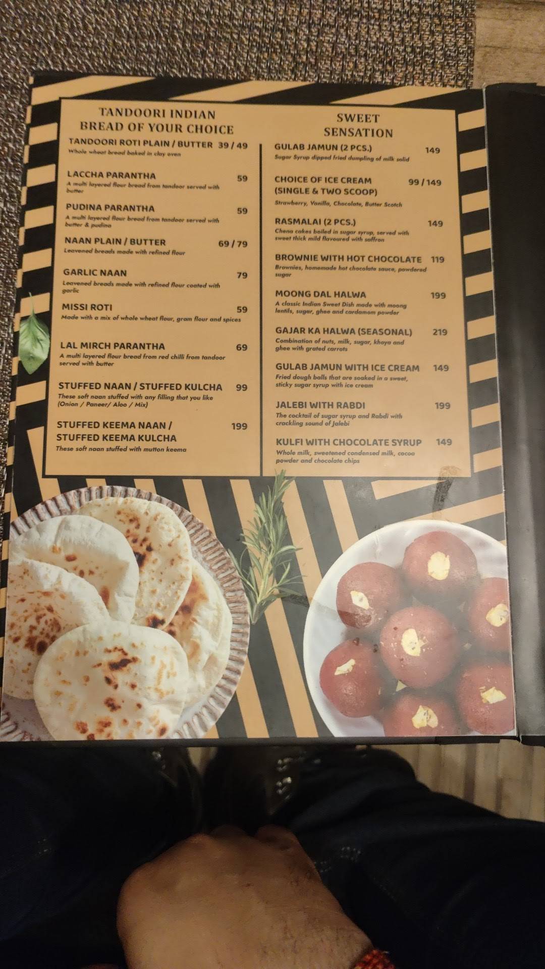 Maharaja house of taste menu