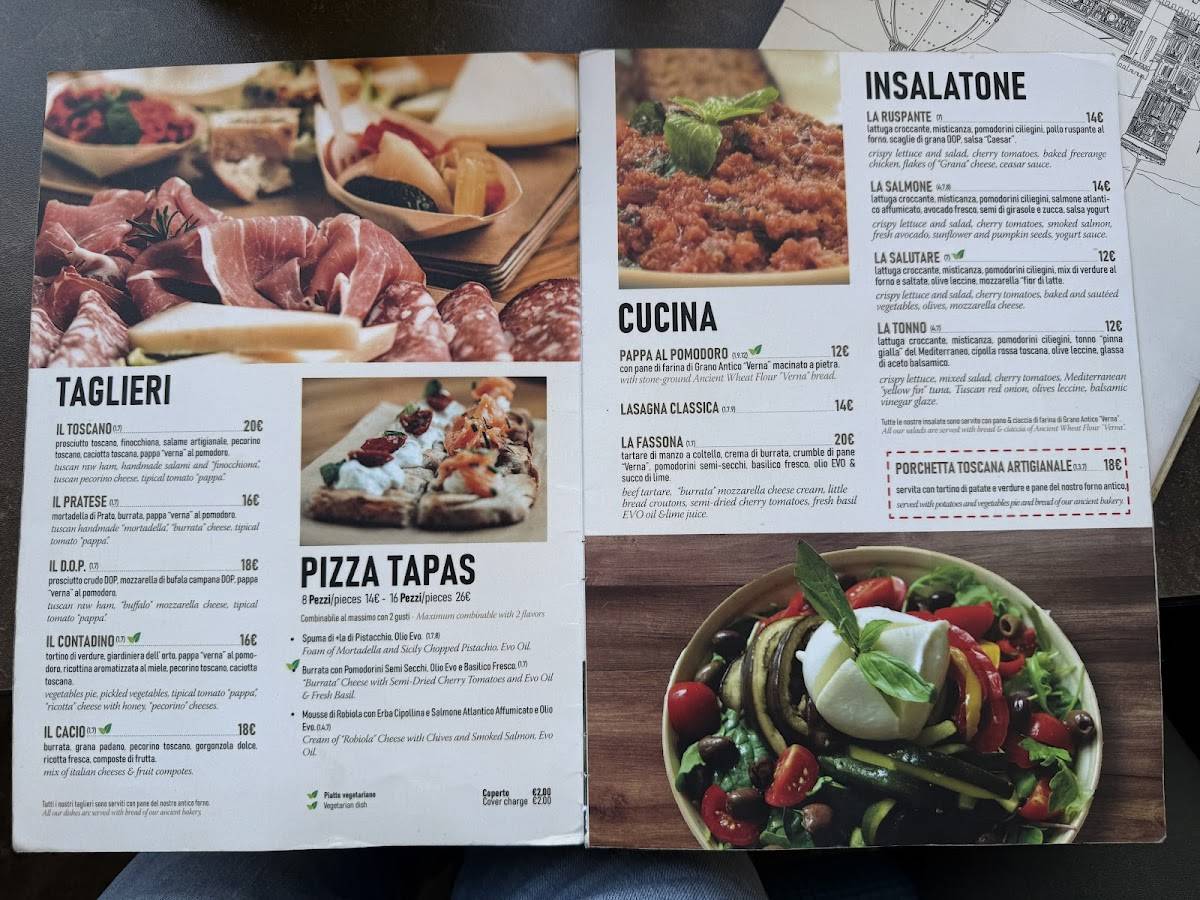 Menu di Menchetti Firenze - Cocktail Bar & Pizzeria 