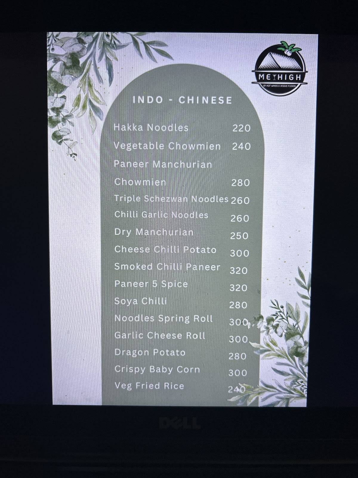 Meyhigh By Hot Wheels Veggie Fusion menu