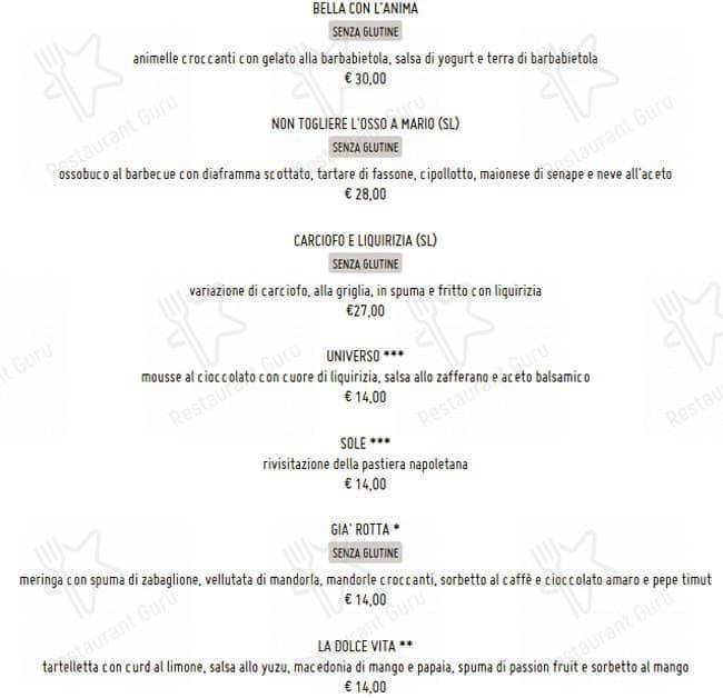 Menu di Fish & Wine 