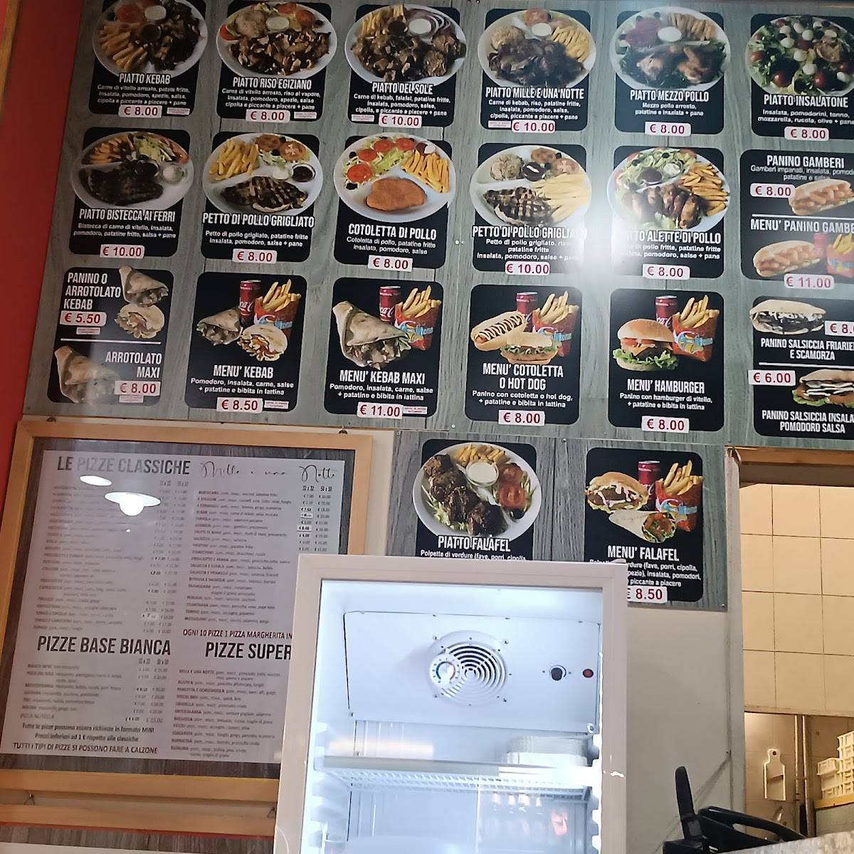 Menu di Mille e una Notte Pizza Kebab 