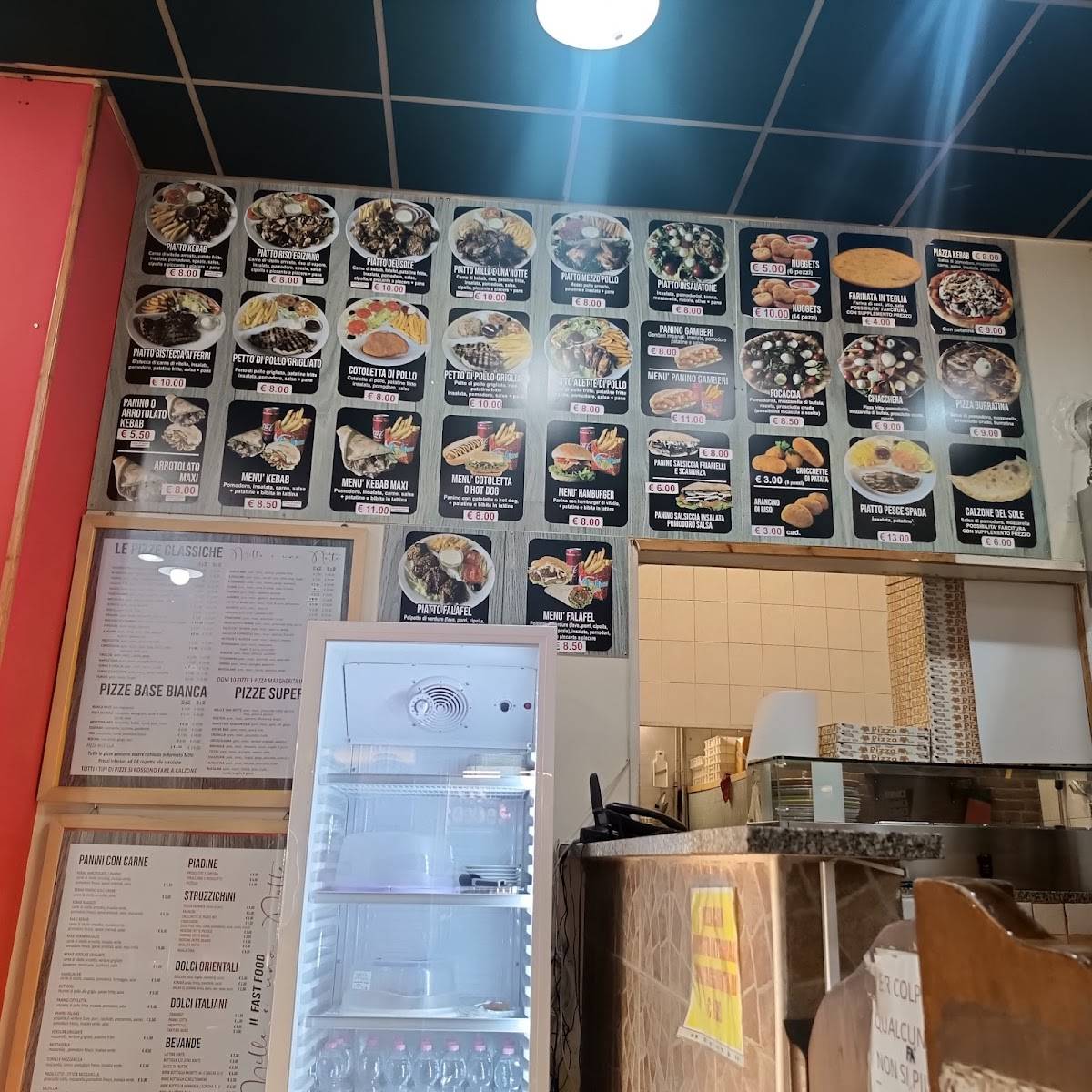 Menu di Mille e una Notte Pizza Kebab 