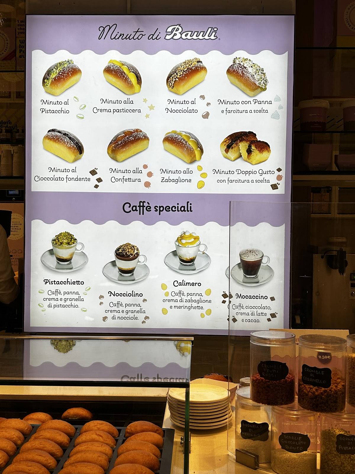 Menu di Minuto Bauli - Adigeo 