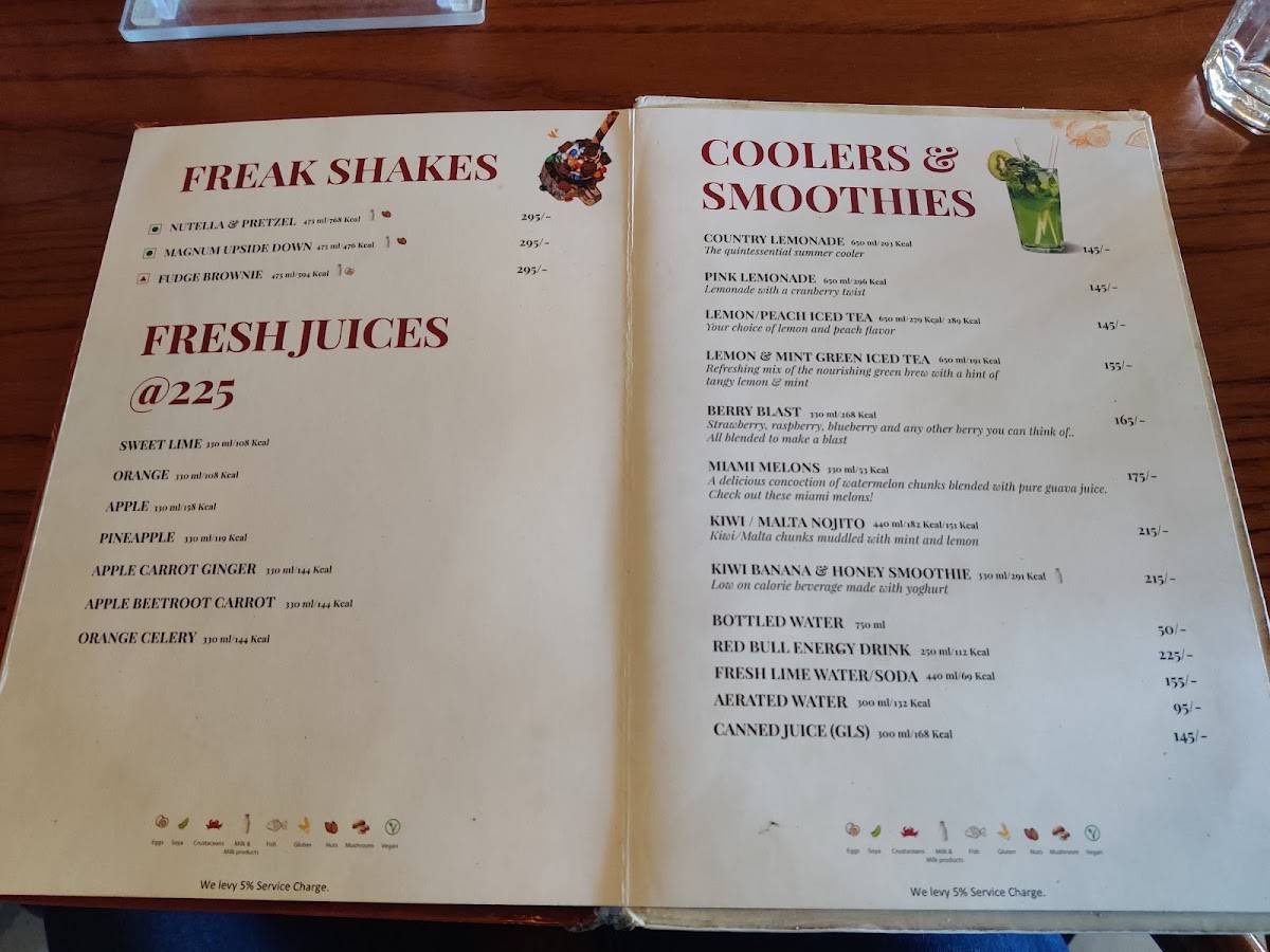 Mocha Cafe & Bar menu