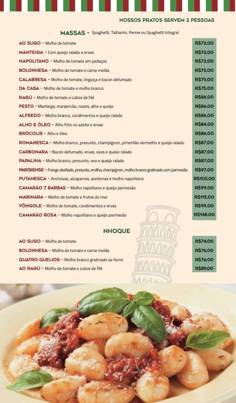 Cantina Italiana D'Angelo cardápio