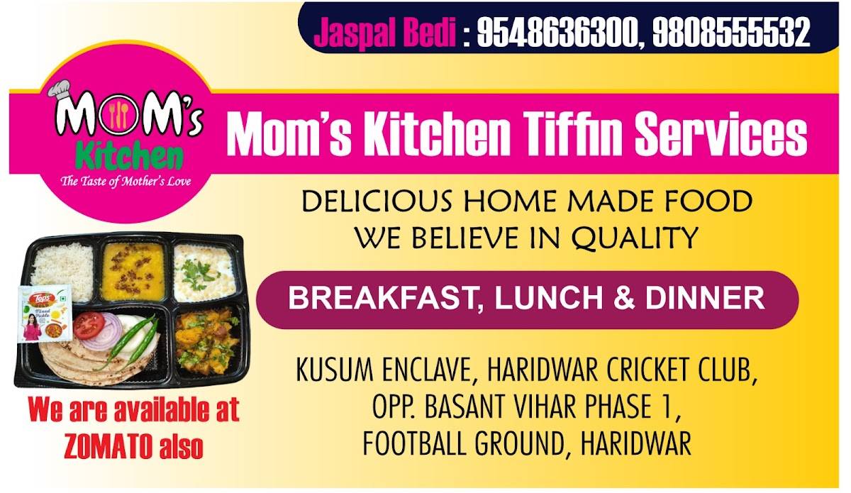Mom's Kitchen menu
