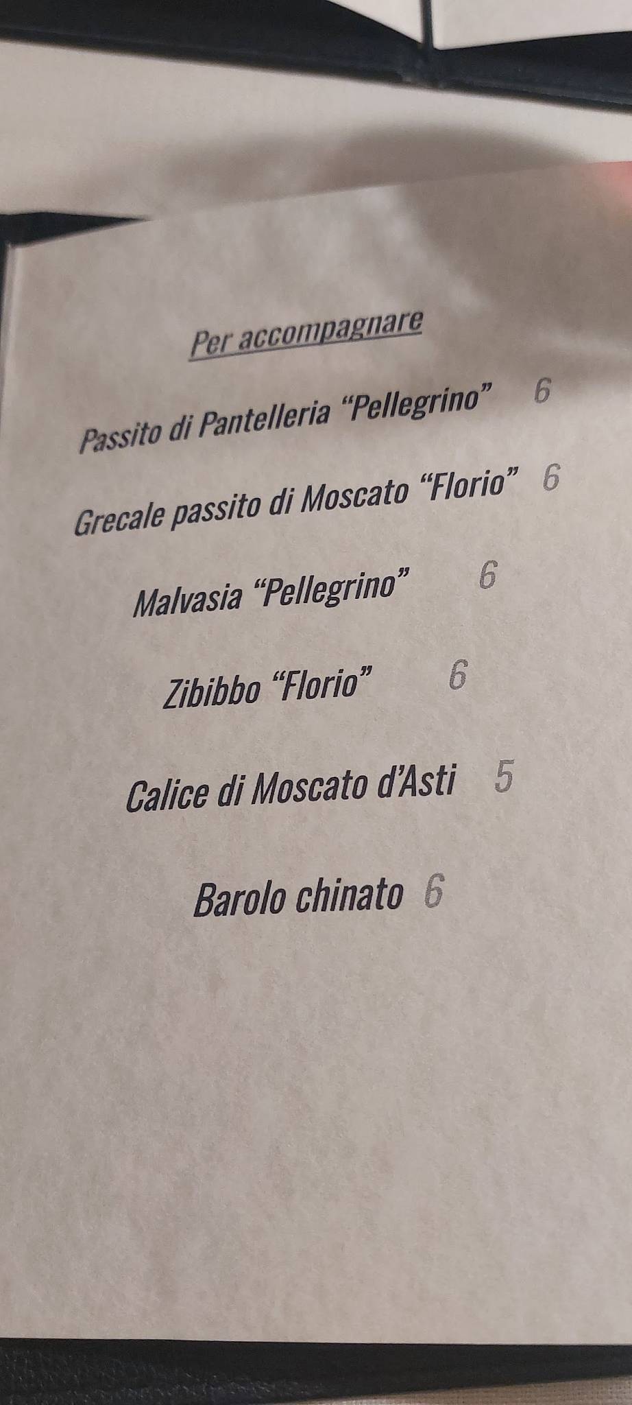 Menu di Antica Trattoria della Rosa Rossa 