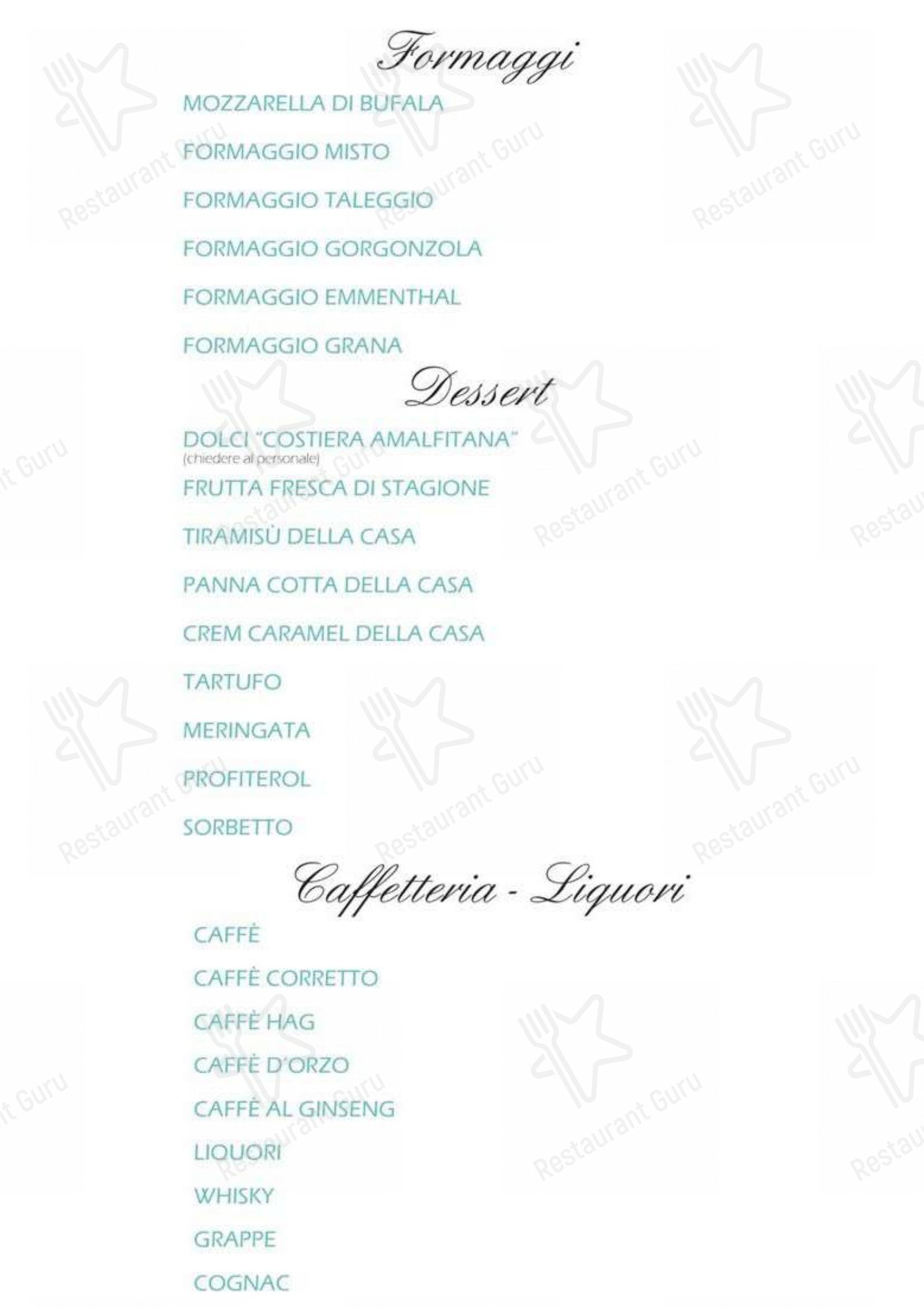 Menu per Mozart Pizzeria con Cucina in Rezzato