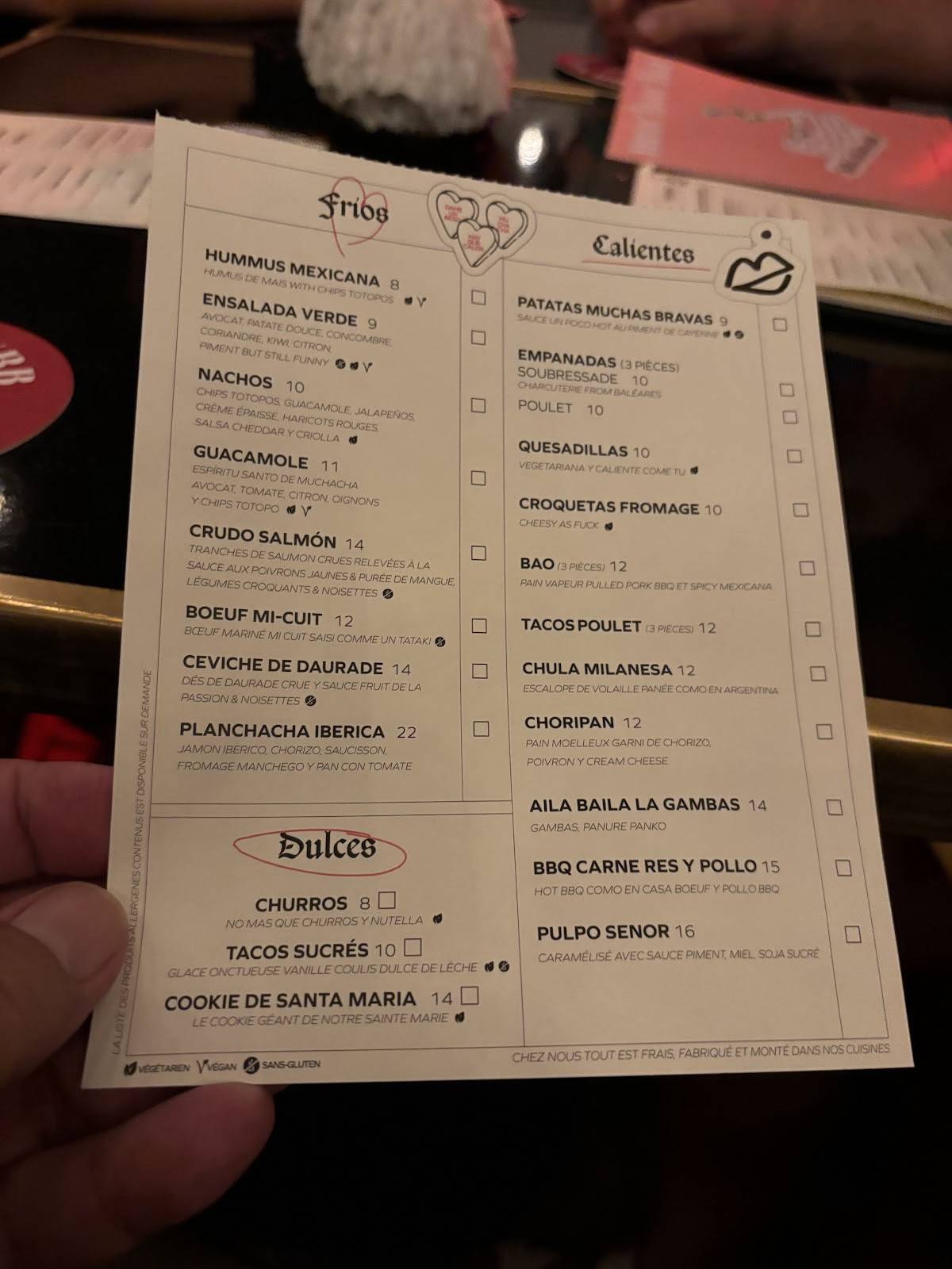 Menu de Muchacha - Rooftop Marché Du Lez