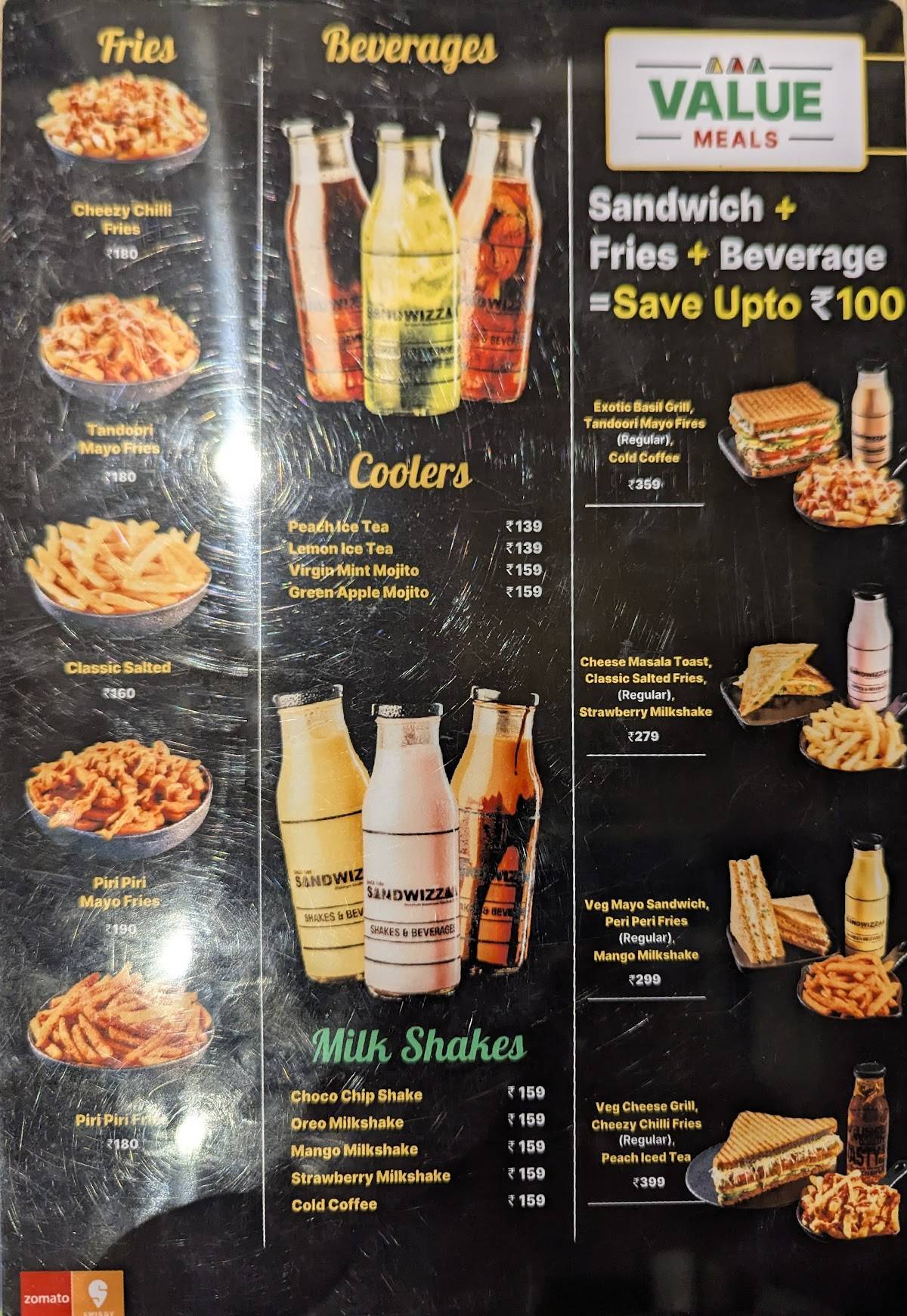 Cheelizza India ka Pizza menu