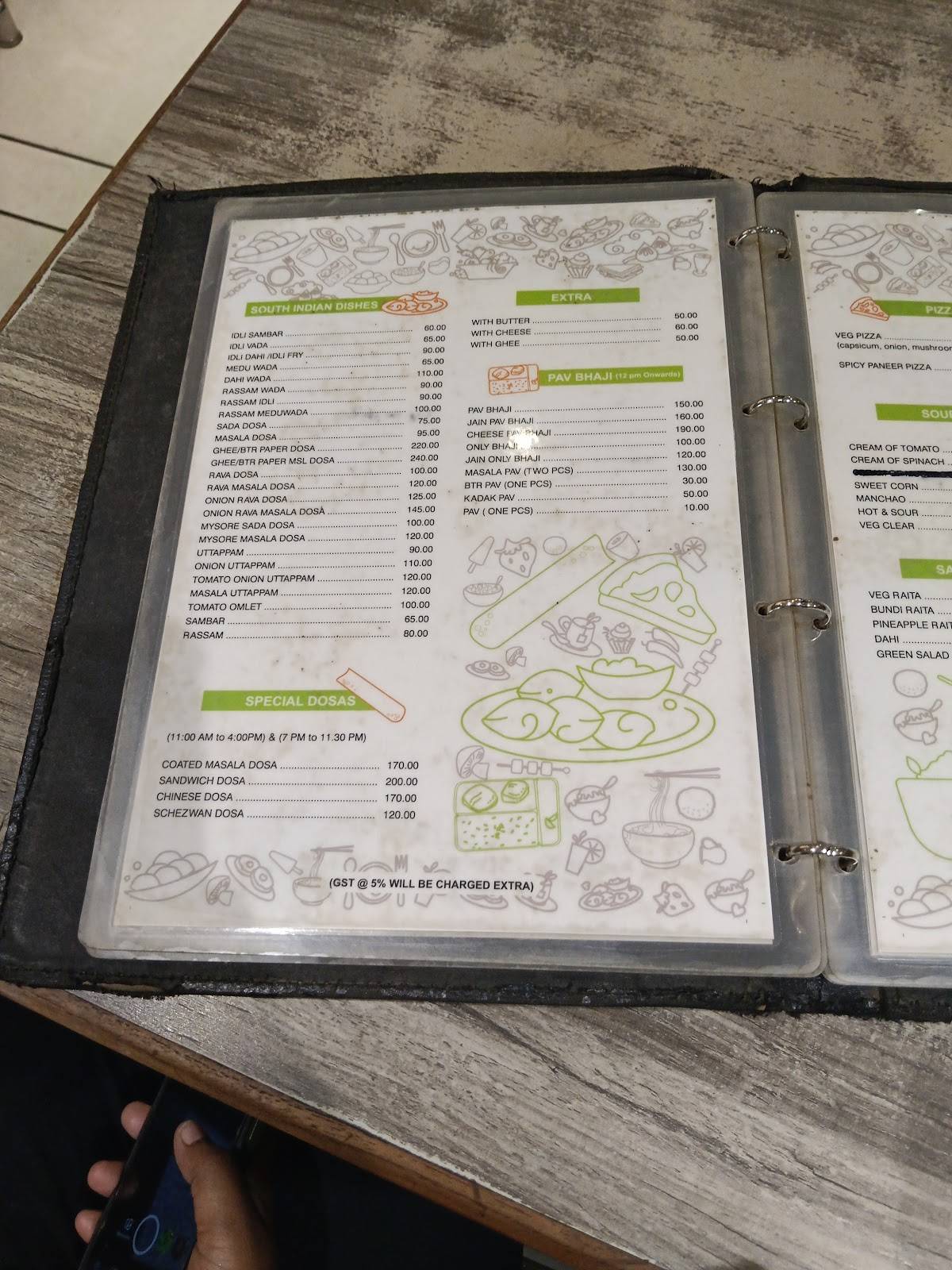 Jeevan Restaurant menu