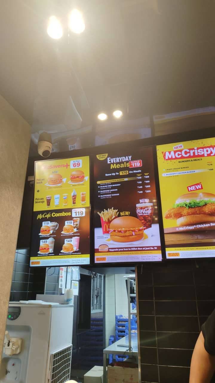 McDonald's menu