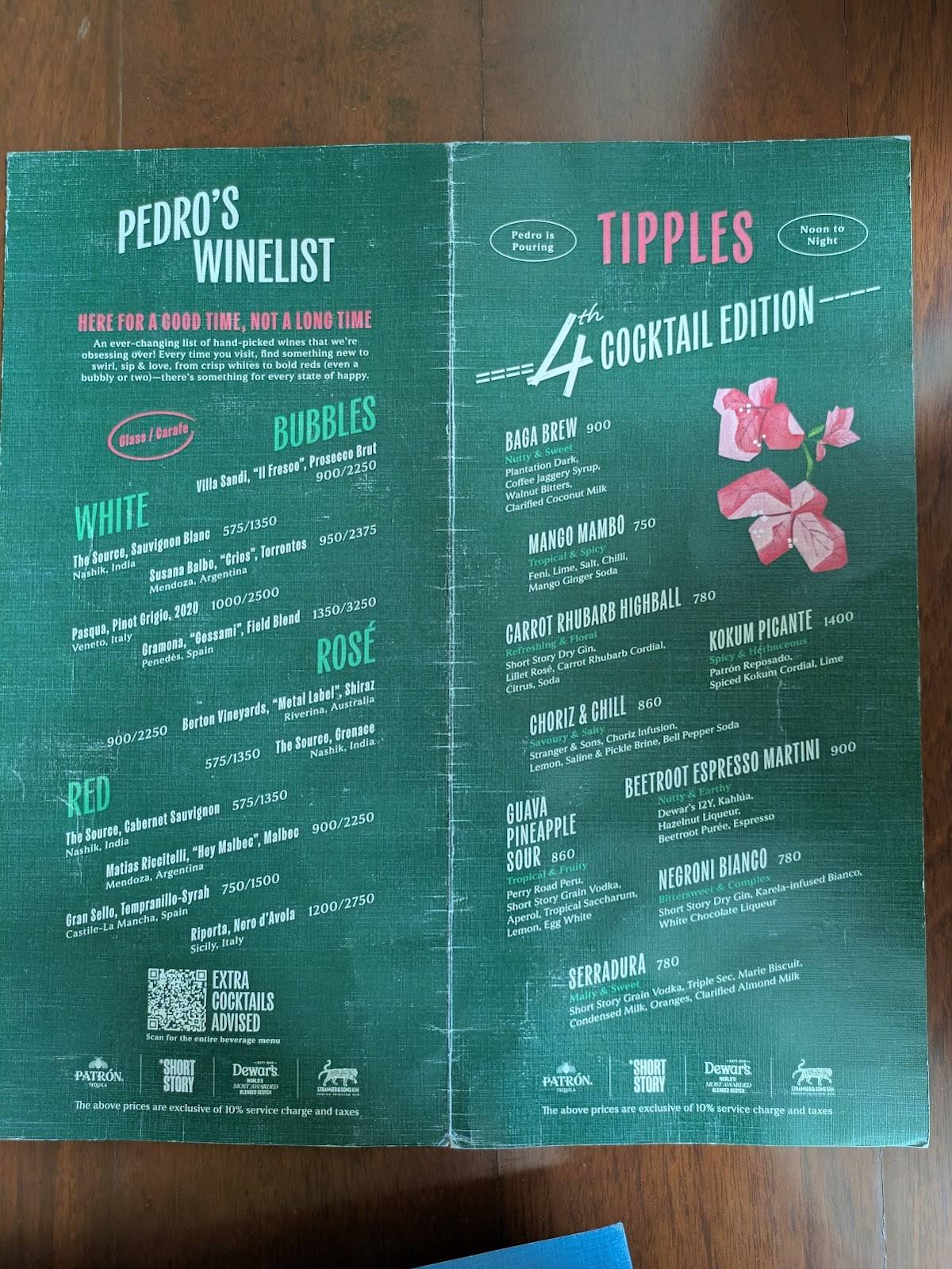 O Pedro - BKC menu