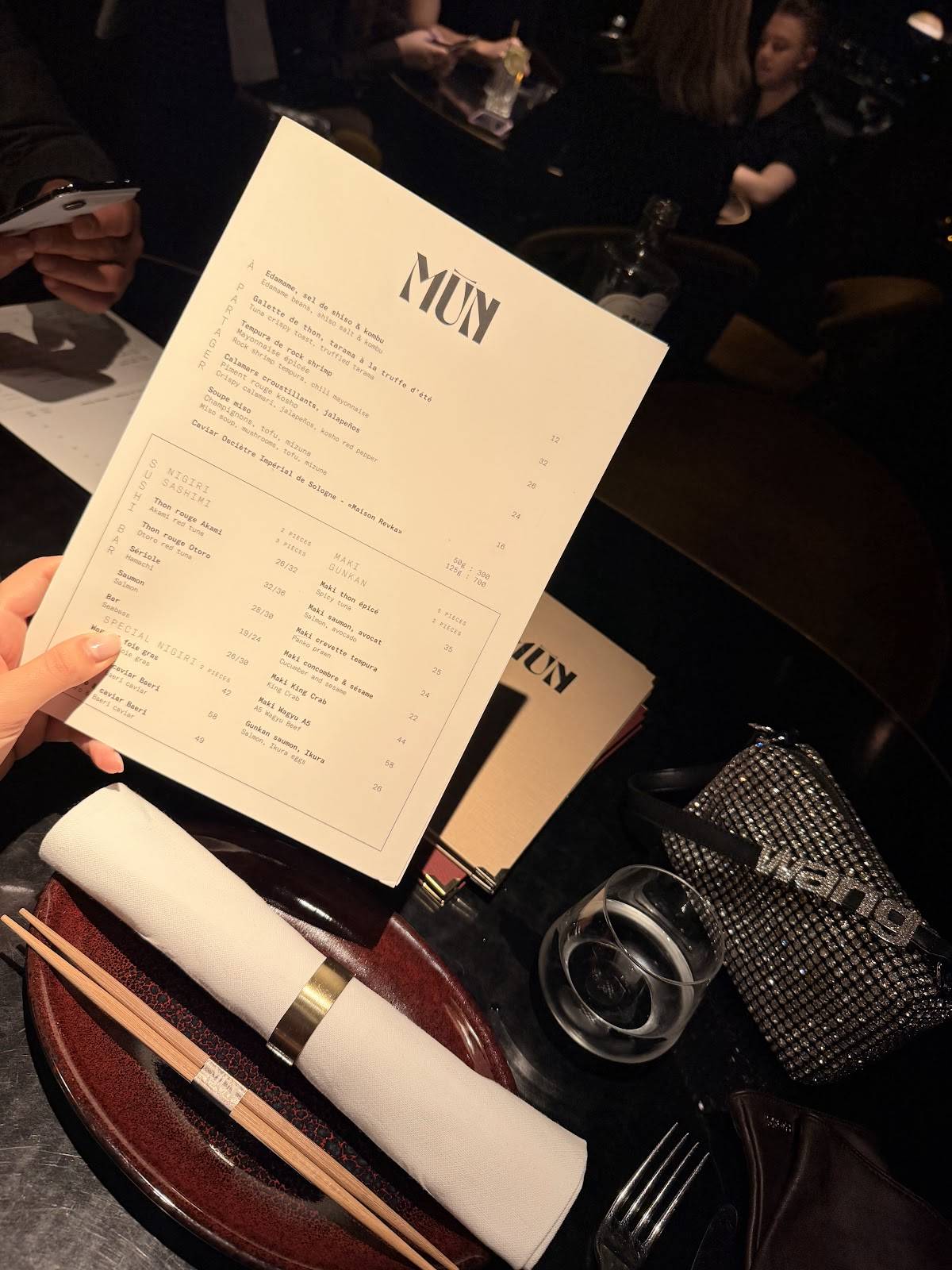 Menu de Mun