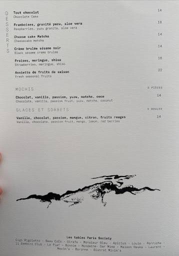 Menu de Mun