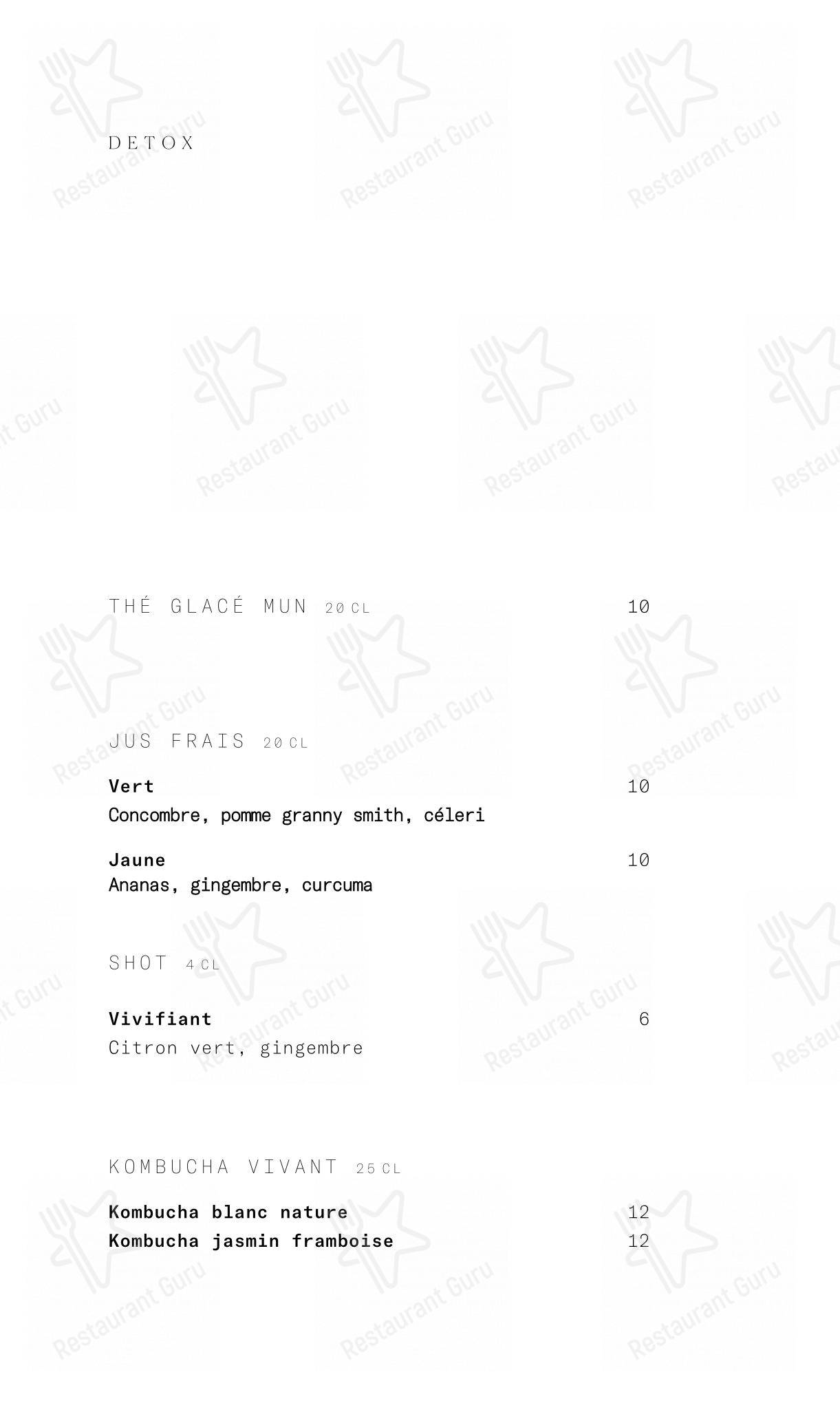 Menu bar pour Mun dans Paris