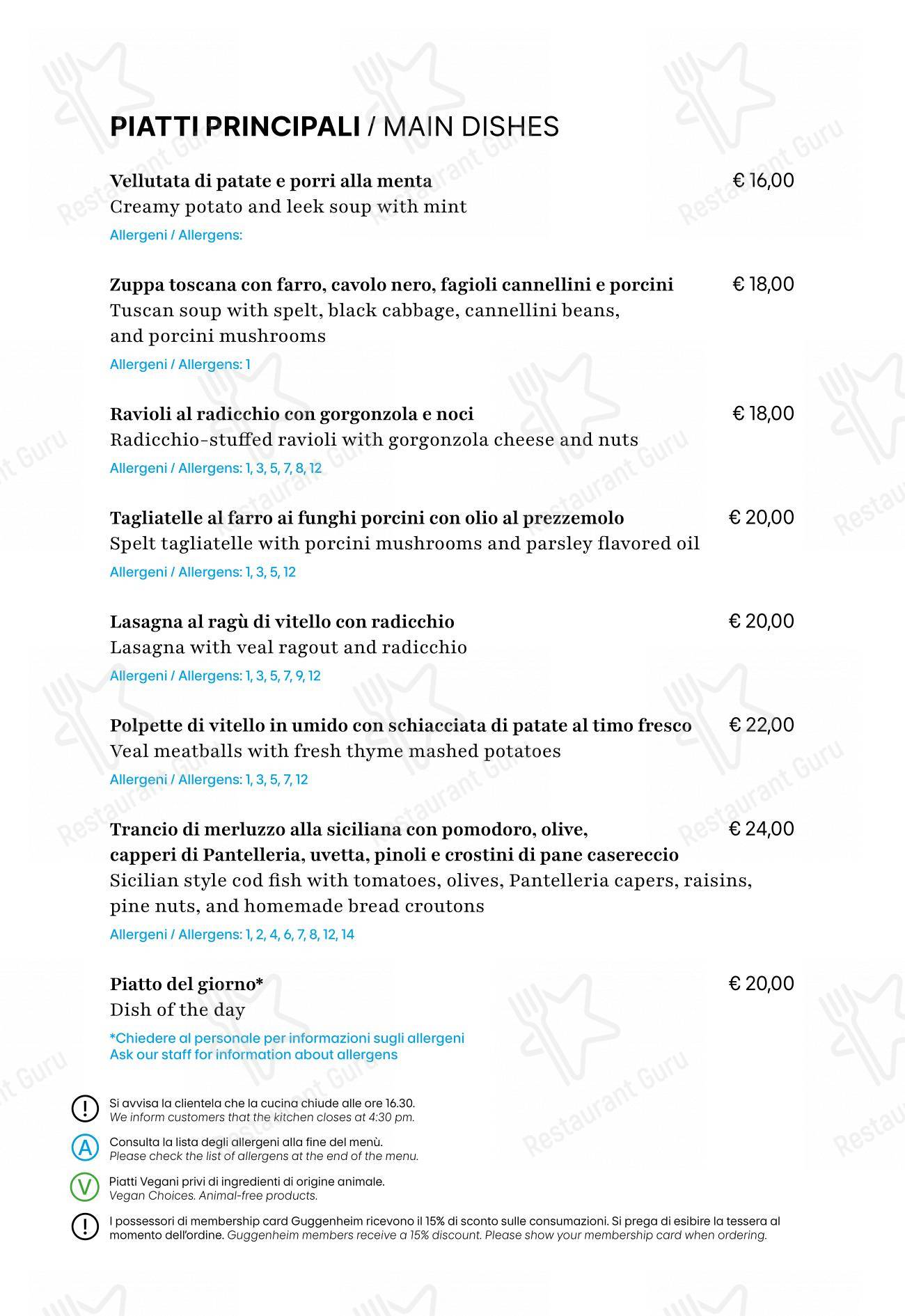 Menu per Museum Cafè caffè bar