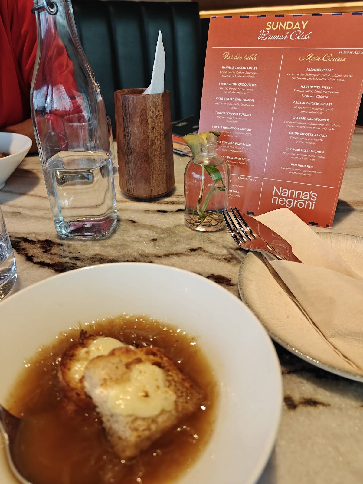 Nanna's Negroni menu