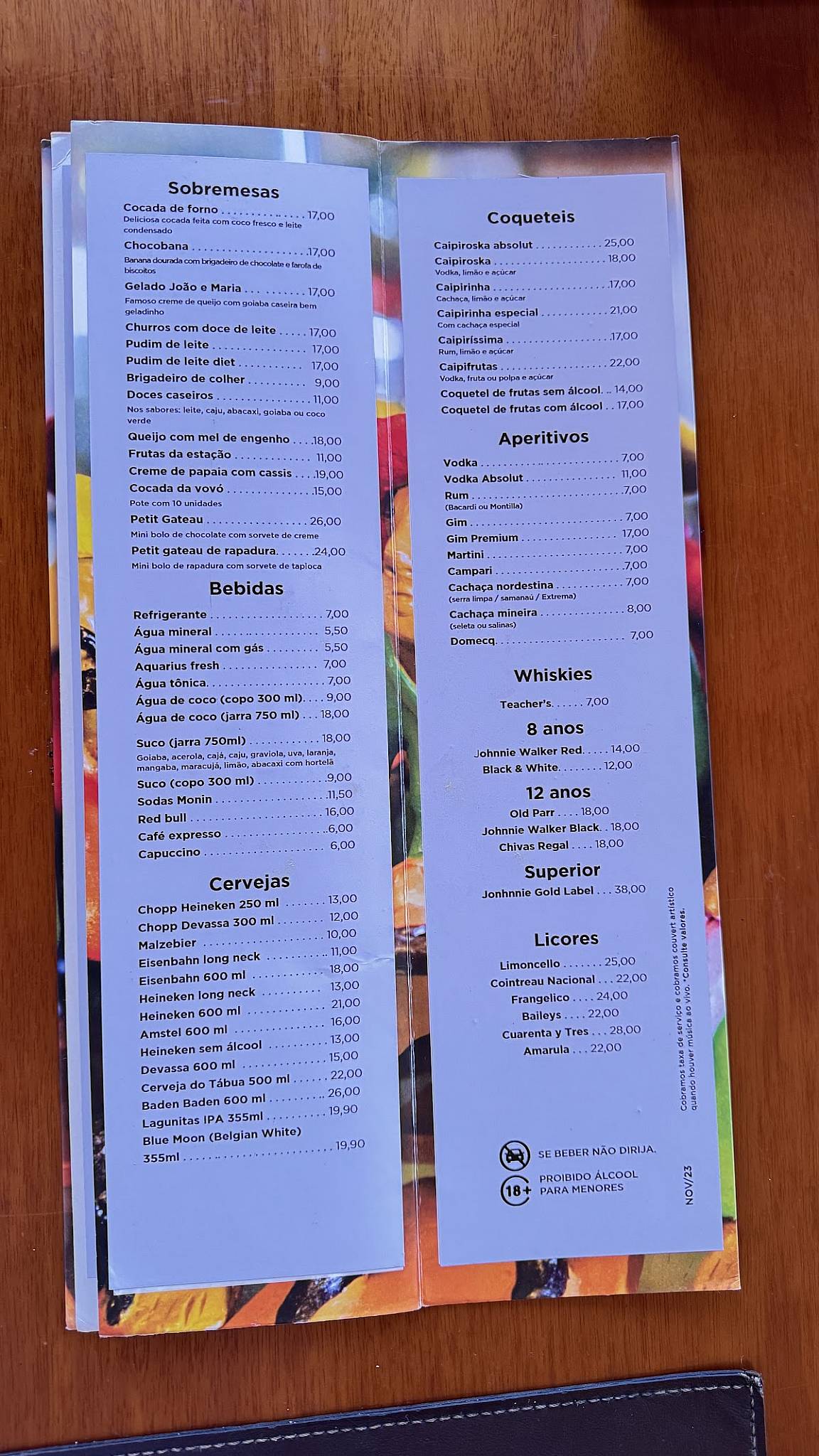 Tábua de Carne - Via Costeira cardápio