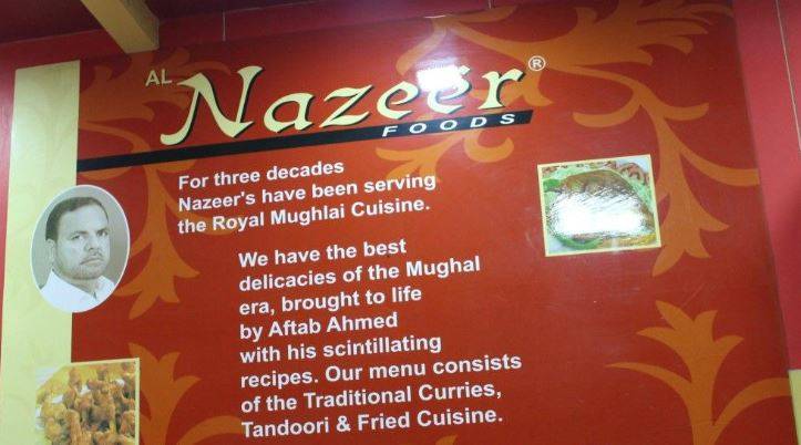Nazeer Foods menu