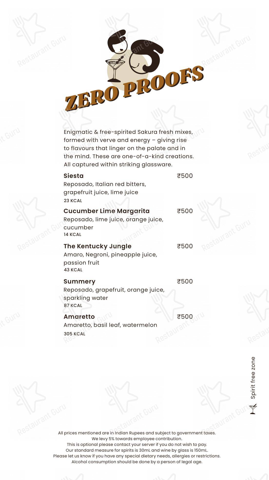 Neer in Bengaluru - Menu bar