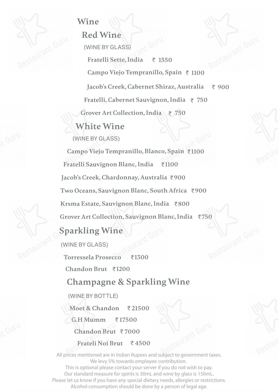 Neer - Wine Menu
