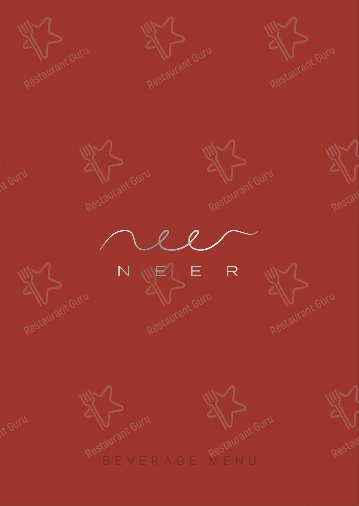 Neer in Bengaluru - Wine Menu