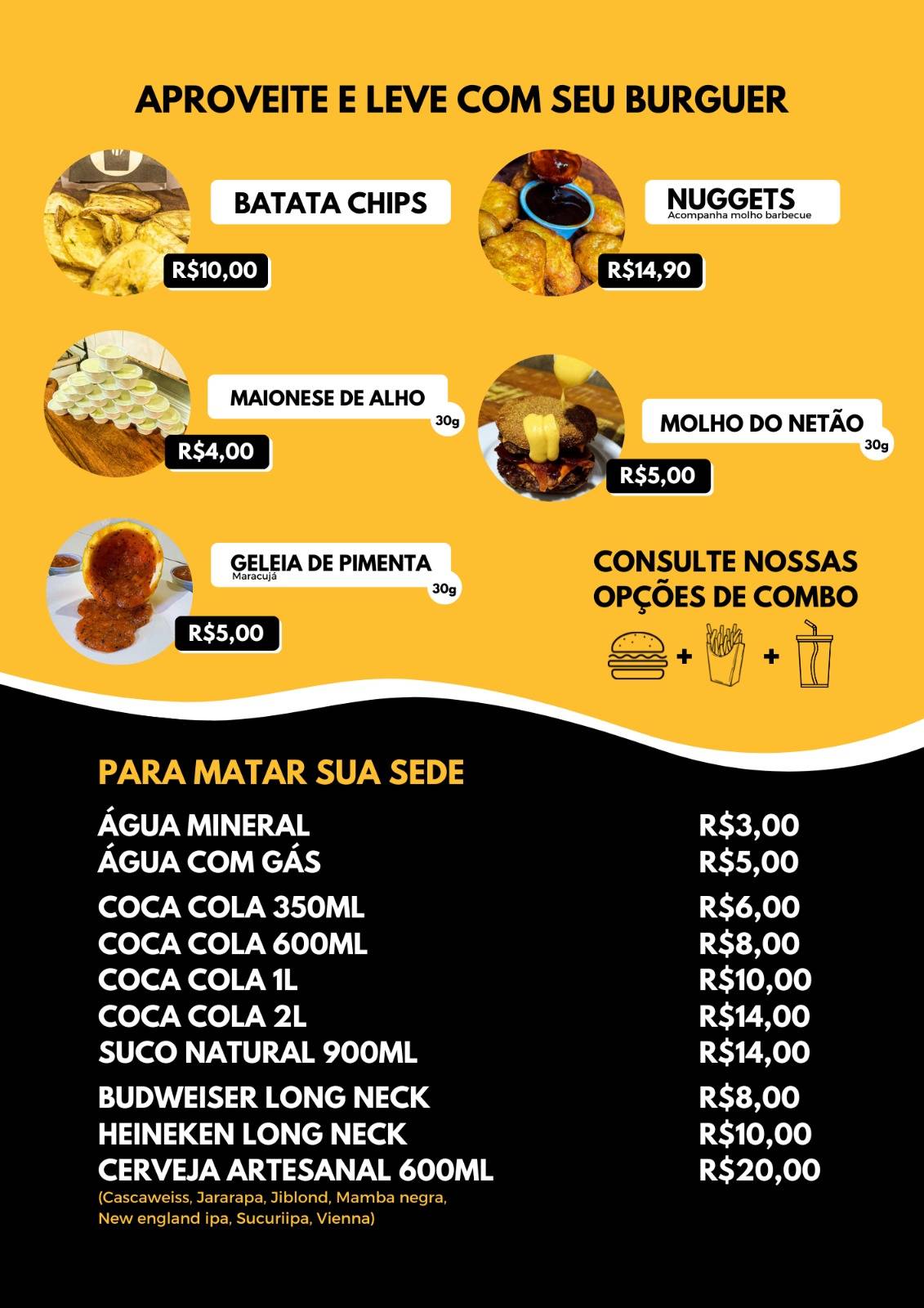 Netão Burger - Pedreira SP cardápio
