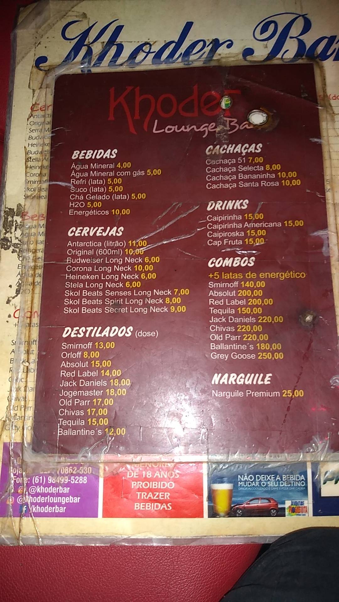 New Khoder Lounge & Bar cardápio