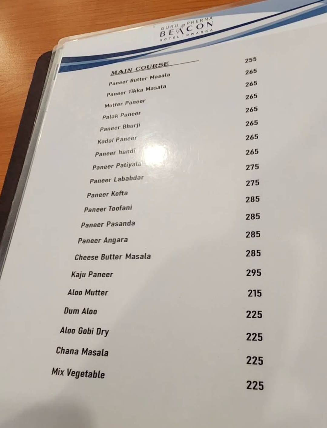 New Sharanam Restaurant menu