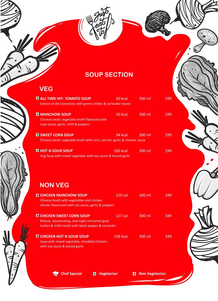 Drink and Dine by Terrace menu