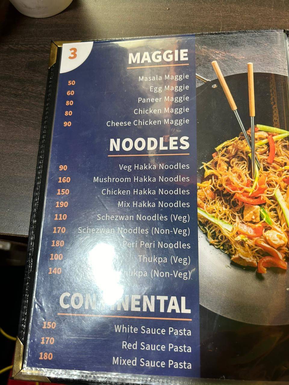 The Rooftop Restaurant menu