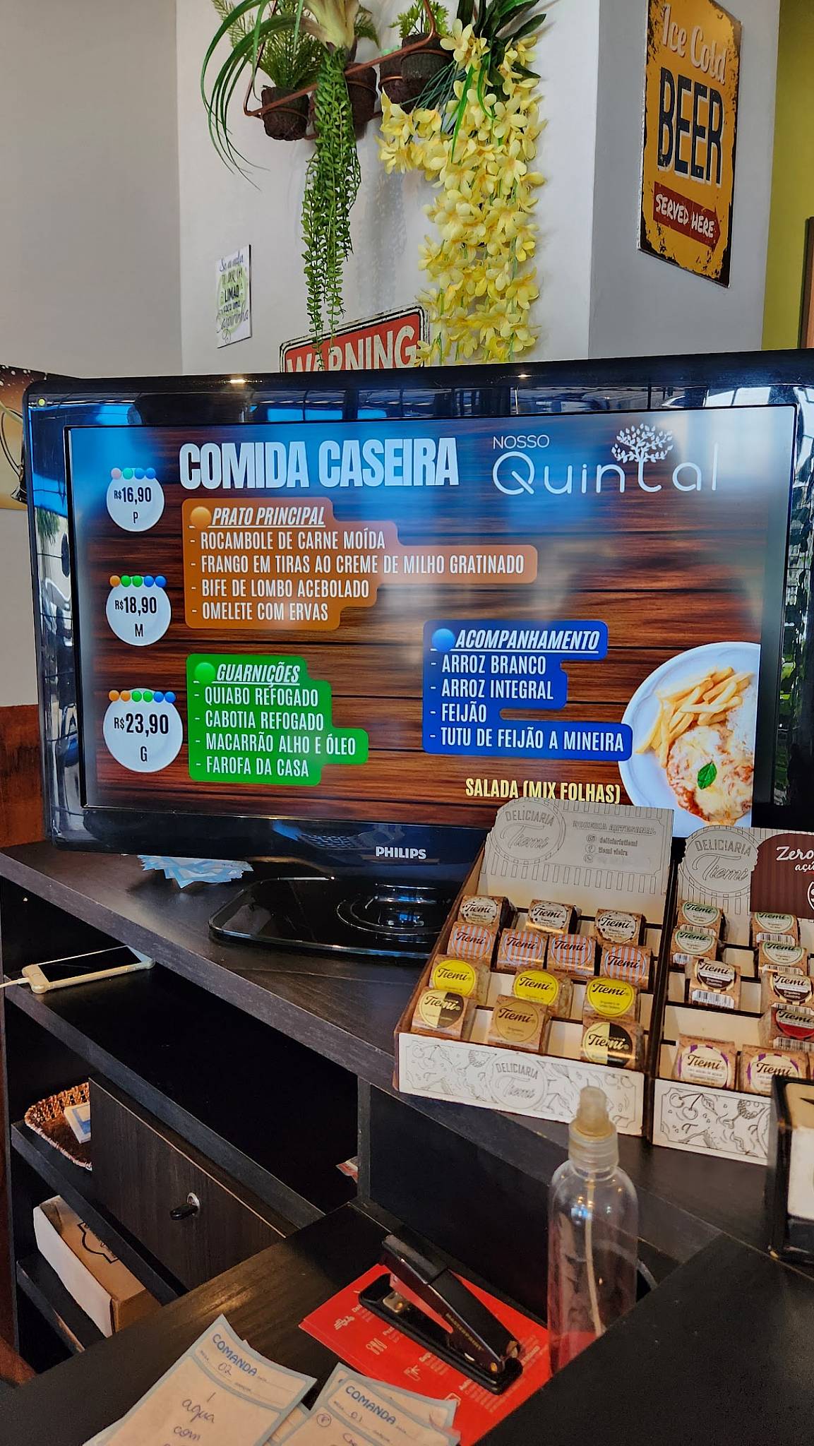 Nosso Quintal Restaurante cardápio