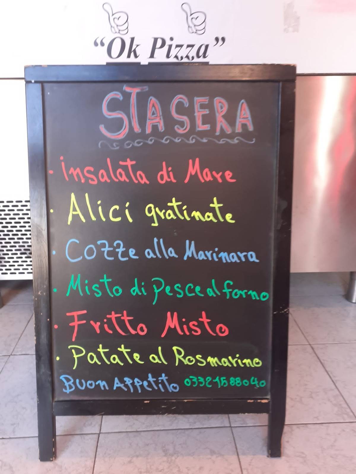 Menu di OK Pizza 