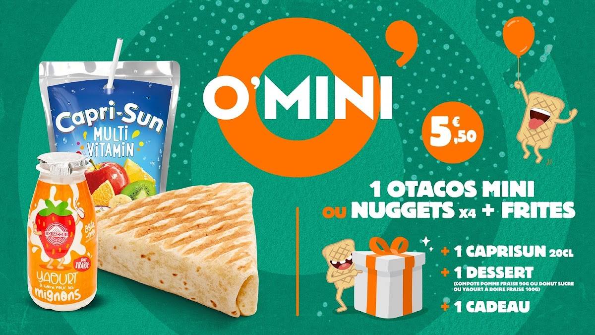 Menu de O'Tacos Rouen Rive Droite