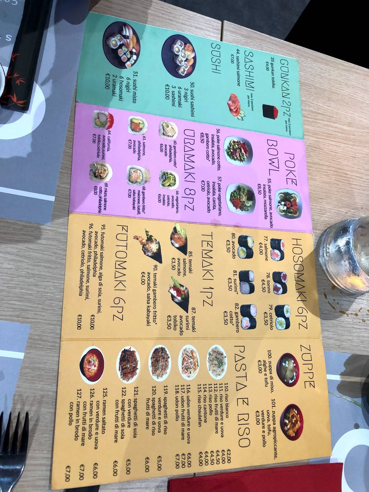 Menu di Oishii Sushi Genova Pegli 