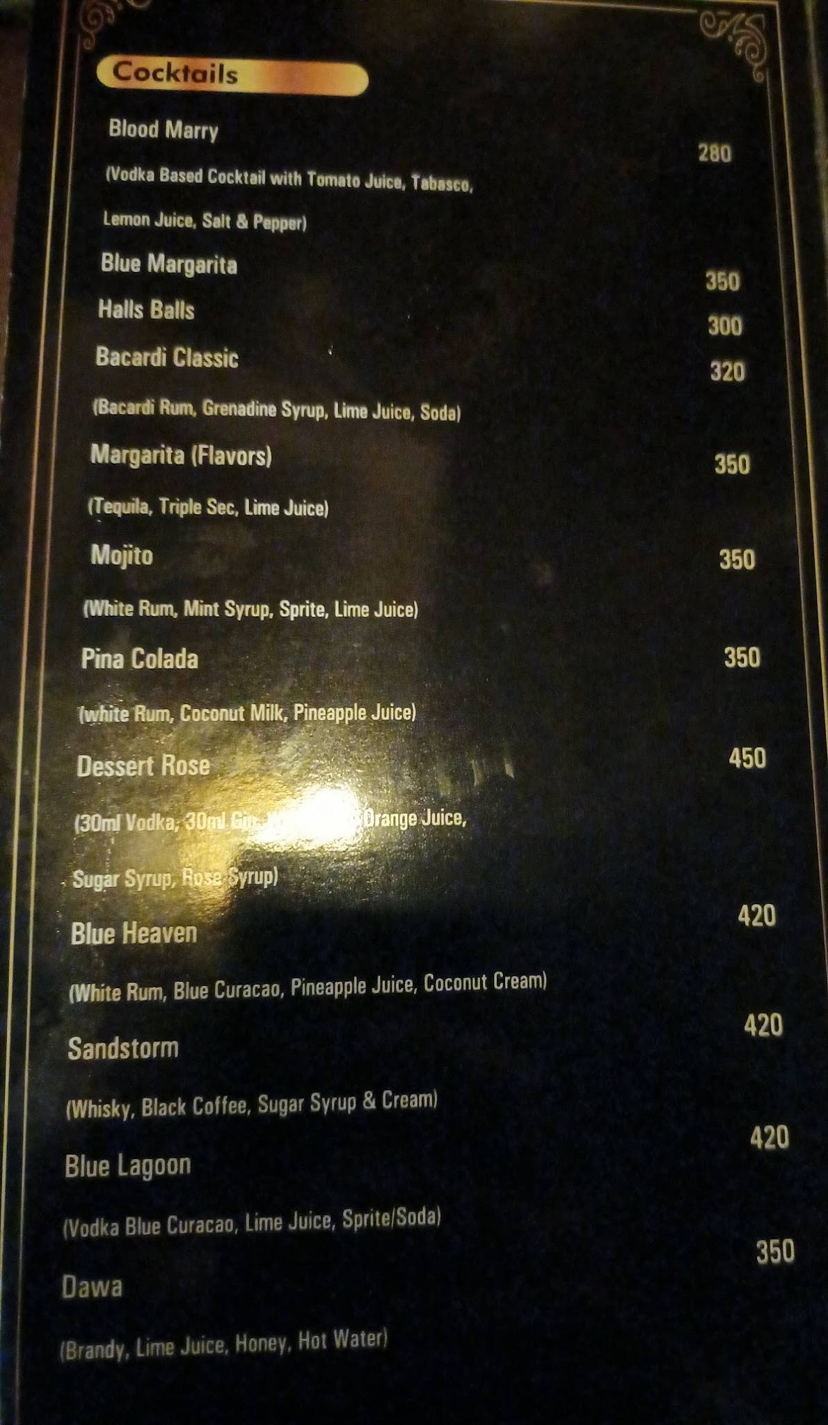 Olive Garden Restaurant & Bar menu