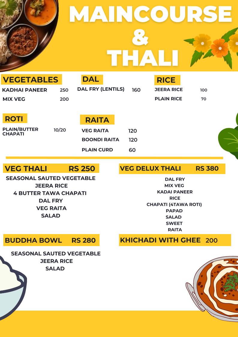 Om Shanti Shanti Cafe menu