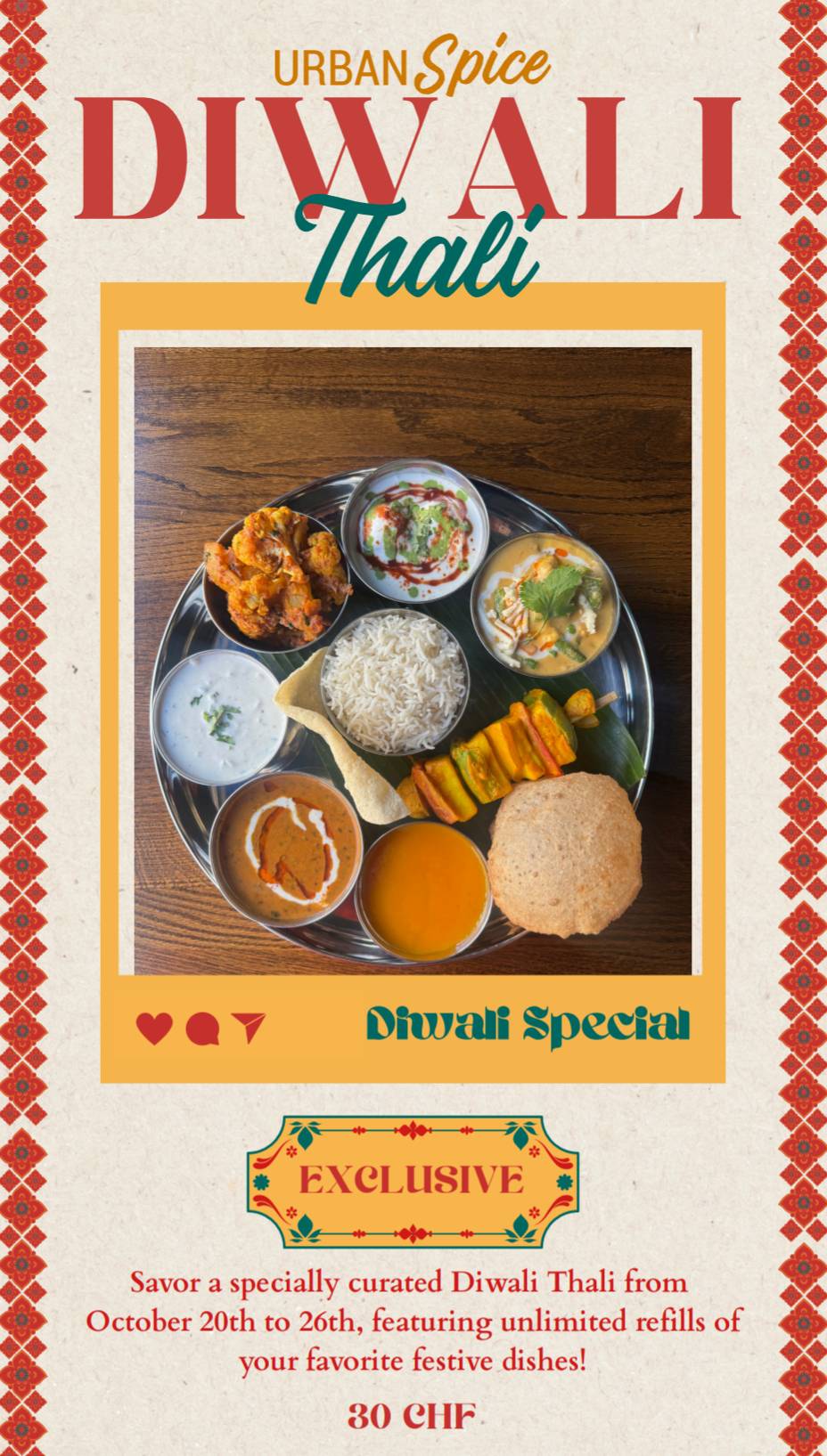 Menu di Restaurant Urban Spice 