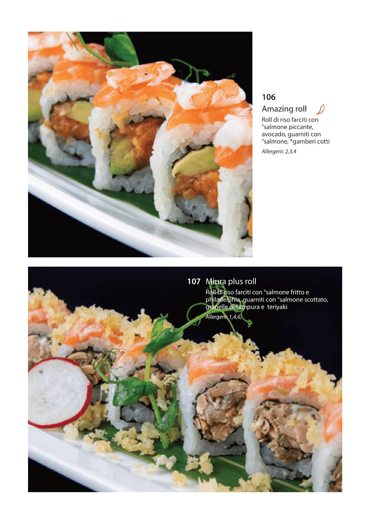 Menu di Osaka - Ristorante Fusion 