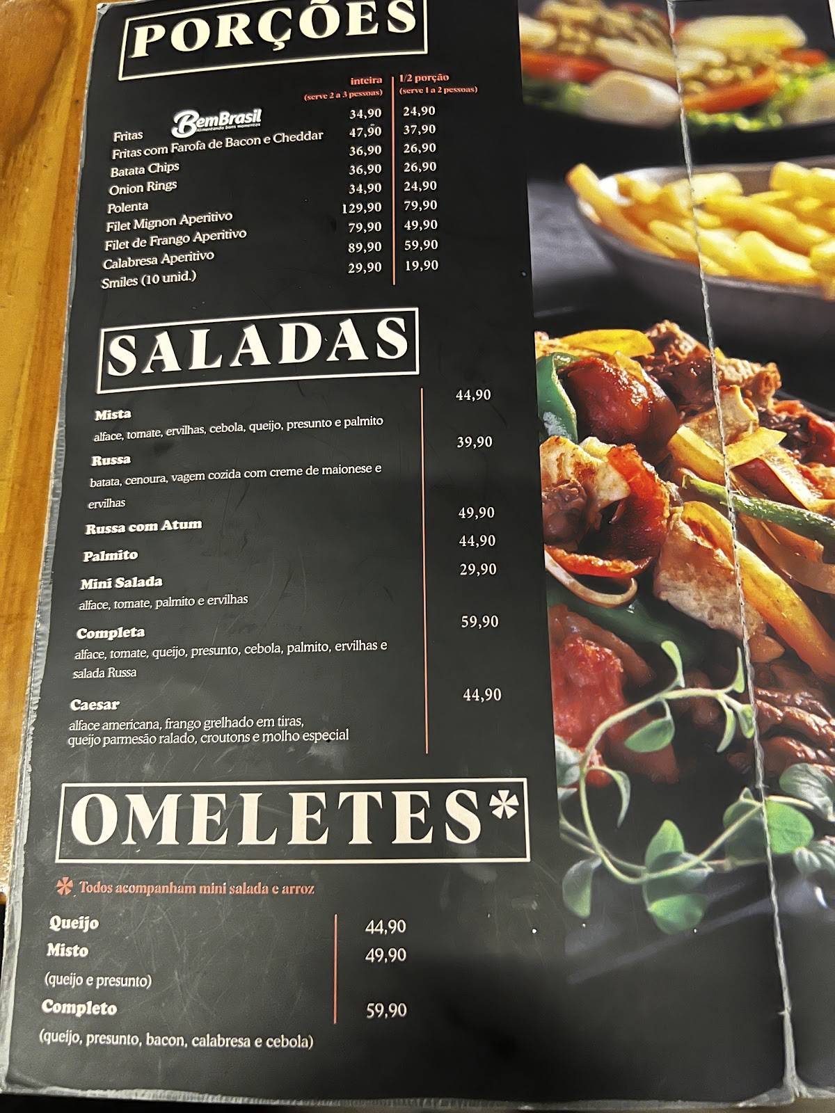 Osnir Hamburger cardápio